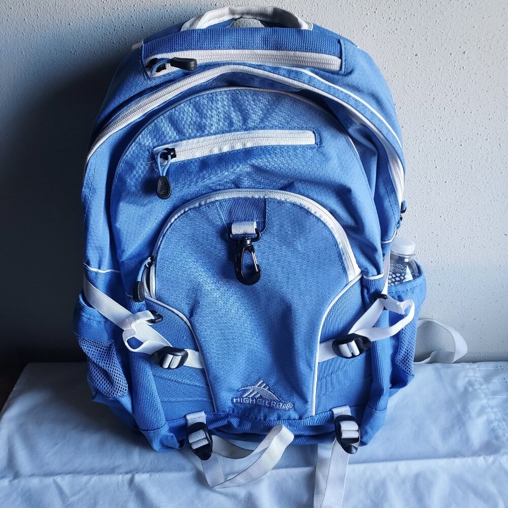 EUC, High Sierra Backpack, Unisex, Blue, 28 L